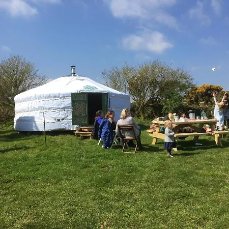 Higher Trenear Farm Yurts Helston Exterior photo